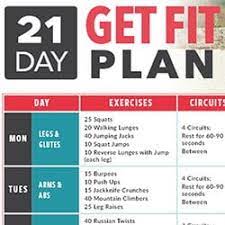 21 day workout plan at home