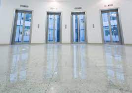 marble floors clean and shiny