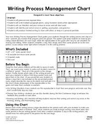 Writing Process Management Chart Lakeshore Learning Materials