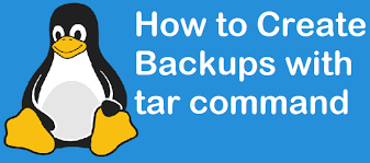 create backup with tar command in linux