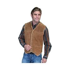 Mens Scully Boar Suede Hunting Vest 82 Size M 40 Cafe Brown