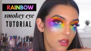 rainbow eye makeup tutorial pride