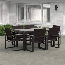 7 piece dining set wicker dining chairs
