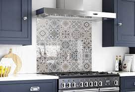 Glass Tile Kitchen Backsplash Behind