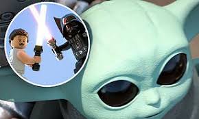 Локасцио, энтони дэниелс, бен прендергаст и др. Lego Star Wars Holiday Special Trailer Darth Vader And Rey Stop Battle To Marvel At Cute Baby Yoda Daily Mail Online