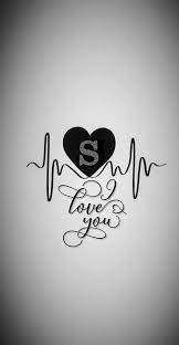M Letter Heart M Letter M Love