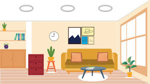 modern room vector art icons and