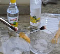 how to clean makeup brushes with vinegar