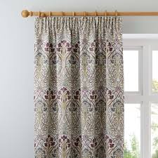 lucetta mauve pencil pleat curtains