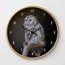 Lovely Cute Owl Wall Clock By Simone