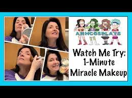 watch me try 1 minute miracle makeup