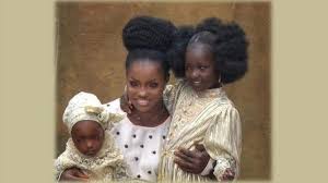 And we all have different hair colour,' she said. Risikat Blue Eyes Eye Color Of Ilorin Based Risikat Moromoke Azeez And Her Two Kids Dey Totori Many Bbc News Pidgin