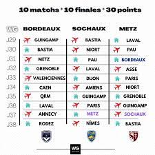 Qui a le meilleur calendrier pour la montée : Bordeaux, Sochaux ou Metz ? -  actu Girondins de Bordeaux par WebGirondins, FCGB : Mercato infos et  Transferts depuis 2001 avec le 1er
