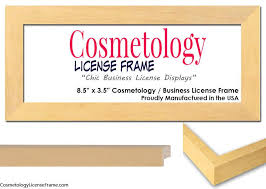 4.3 out of 5 stars. Simple Natural Finish Wood Cosmetology License Frame 8 5 X 3 5 Cosmetologylicenseframe Com