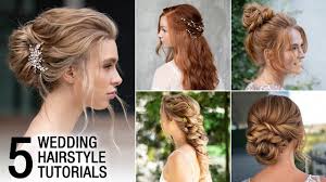 5 wedding hairstyle tutorials how to