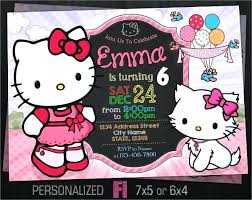Hello Kitty Birthday Party Invitations Printable Guluca