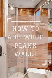 how to add a wood plank wall to your home