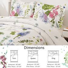 flower plant garden quilts bed cover