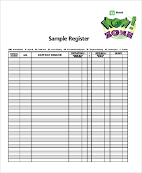 Sample Check Register Template 10 Free Sample Example