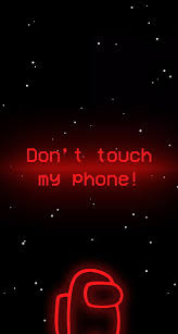 don t touch my phone black and white