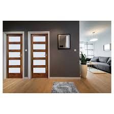 Leadvision 5 Panel Acacia French Door