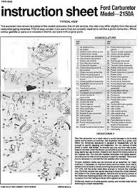 Edelbrock 1405 Rebuild Instructions