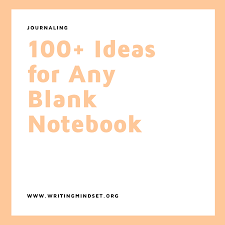 100 ideas for any blank notebook