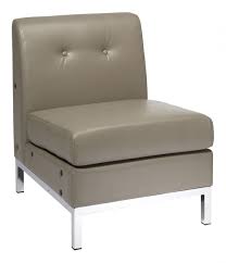 white club style armless chair wall