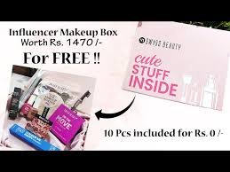 swiss beauty influencer makeup box