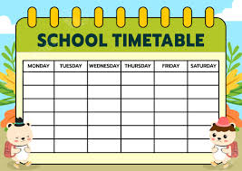 timetable templates in microsoft word