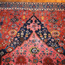 antique persian bidjar carpet harshang