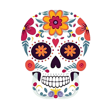 mexican day of the dead face skull