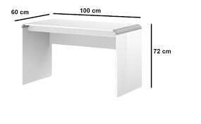 Weiße schreibtische sind das highlight in einer modernen bürogestaltung. Schreibtisch Burotisch Hb 111 Weiss Hochglanz Highgloss Tisch 100cm Design Impex