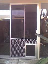 Screen Door With Pet Door Visualhunt