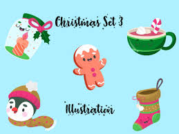 Christmas Vector Bundle Set For Kids 3 Graphic By Vijackstudio Creative Fabrica