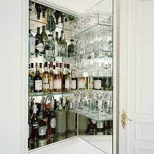 mirrored liquor cabinet design ideas