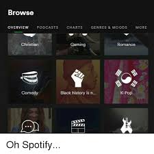 Browse Overview Podcasts Charts Genres Moods More