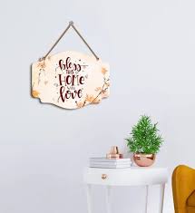 Home Quote Printed Wooden Wall Hanging