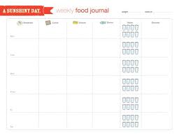 Free Food Log Printable This Is Really Great For People Who