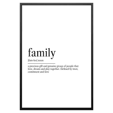 Family Dictionary Definition Typography