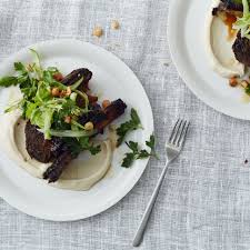 roasted short ribs with cauliflower and