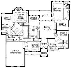 Tudor Style House Plan 4 Beds 4 Baths