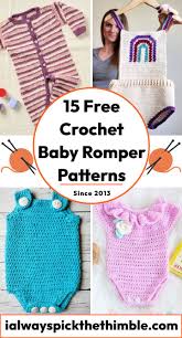 15 free crochet baby romper patterns