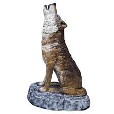Howling Wolf In Natural Color Aluminum