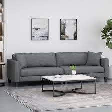 Solid Fabric 4 Seat Lawson Sofa