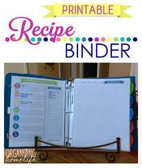 recipe binder organization duo binder