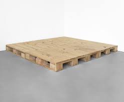 wooden pallet bed frame without