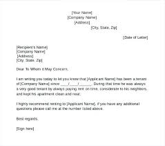 Example Of Reference Letter Business Recommendation Template