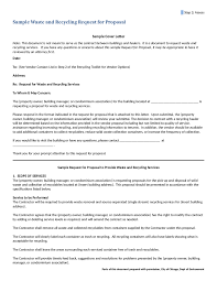 005 Request For Proposal Template Construction Sample Awful