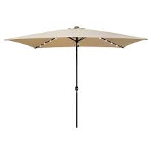 Tan Canopy Patio Umbrella Rectangular